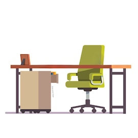 Office desk and chair for sale - A stylish and comfortable office desk and chair set, perfect for your workspace